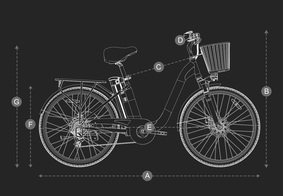 DYU C6 Pro 26 Inch City Electric Bike Available on the Cycle to Work Scheme