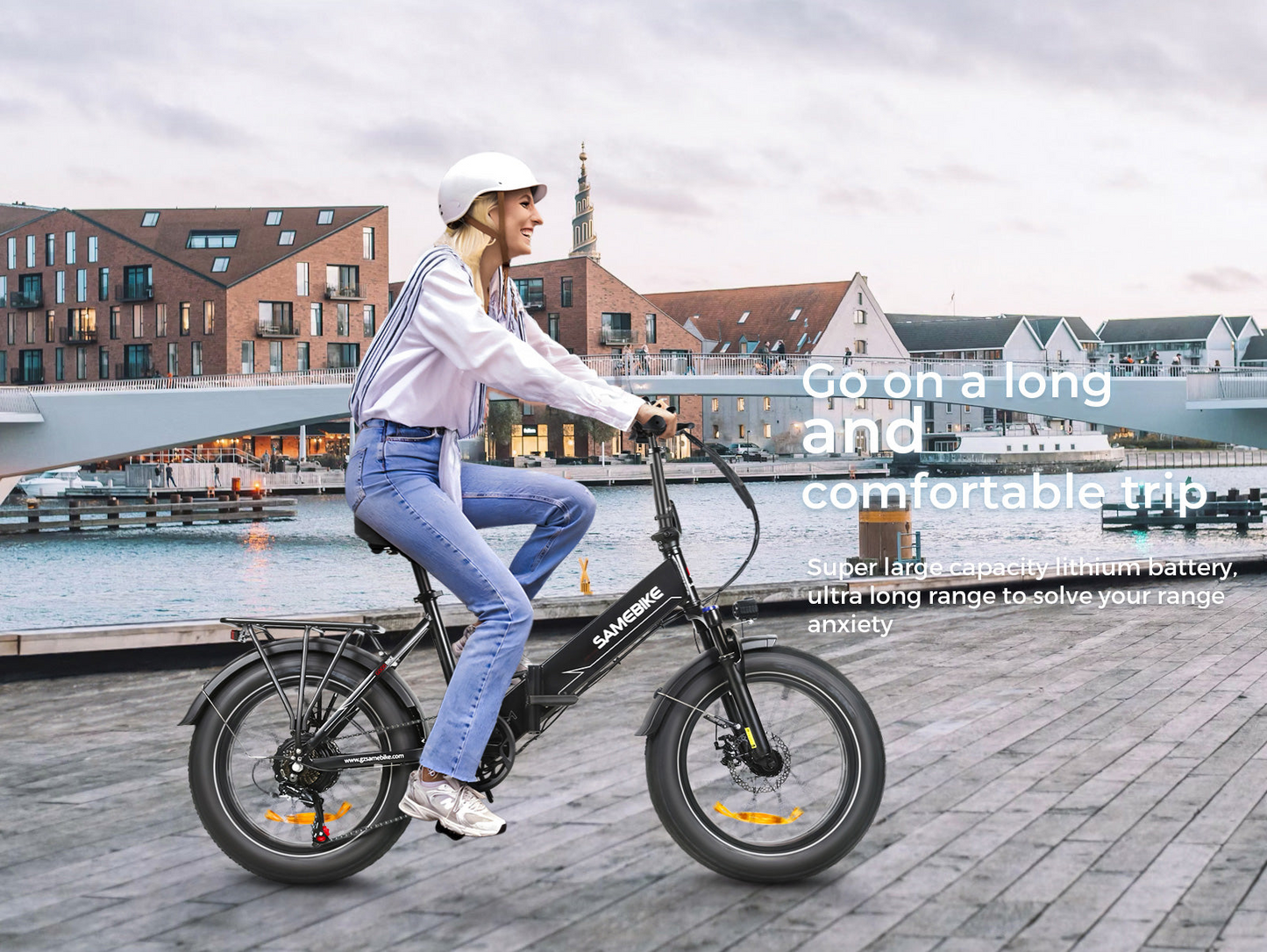Samebike LOTDM200-II 250W Step-through Folding Bike