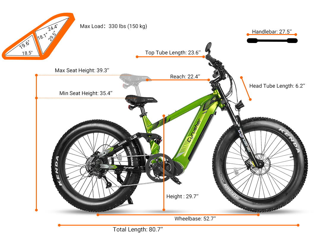 Cyrusher Ranger Mountain All-Terrain Ebike