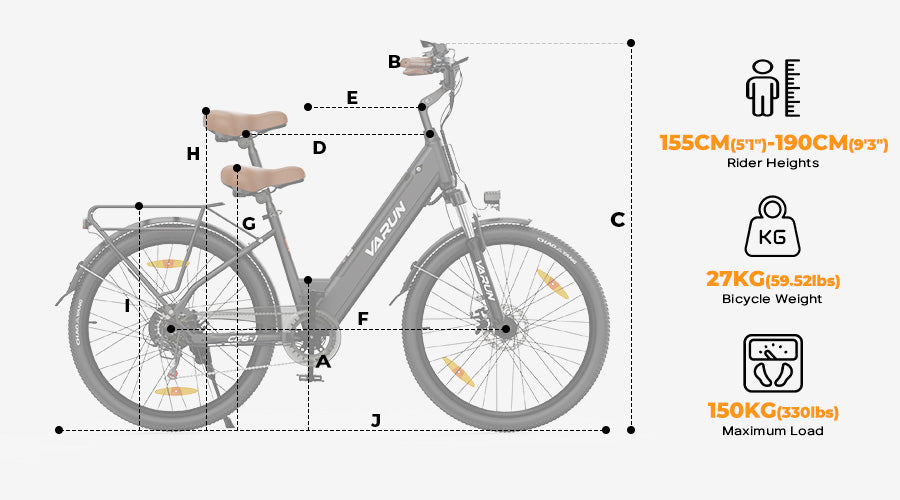 VARUN C26-1 Step-Through City Ebike