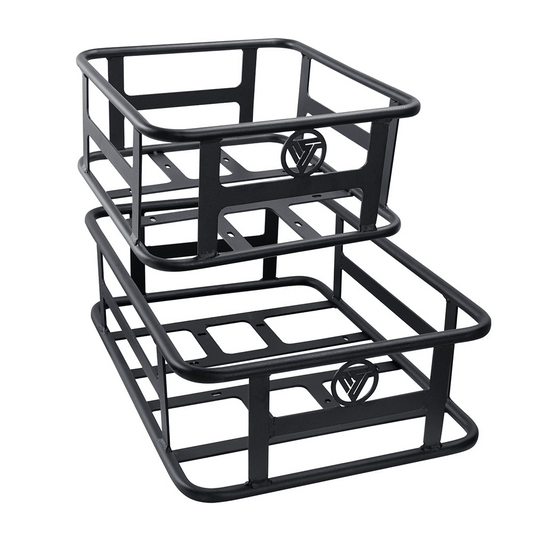 VITILAN Large Basket Front and Rear Hanging Bike Basket Bicycle Bag Cargo Rack for U7