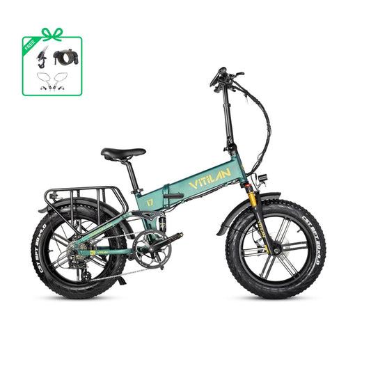 Vitilan I7 Pro Folding Full Suspension Electric Bike