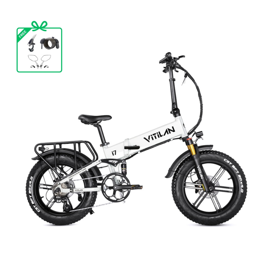 Vitilan I7 Pro Folding Full Suspension Electric Bike