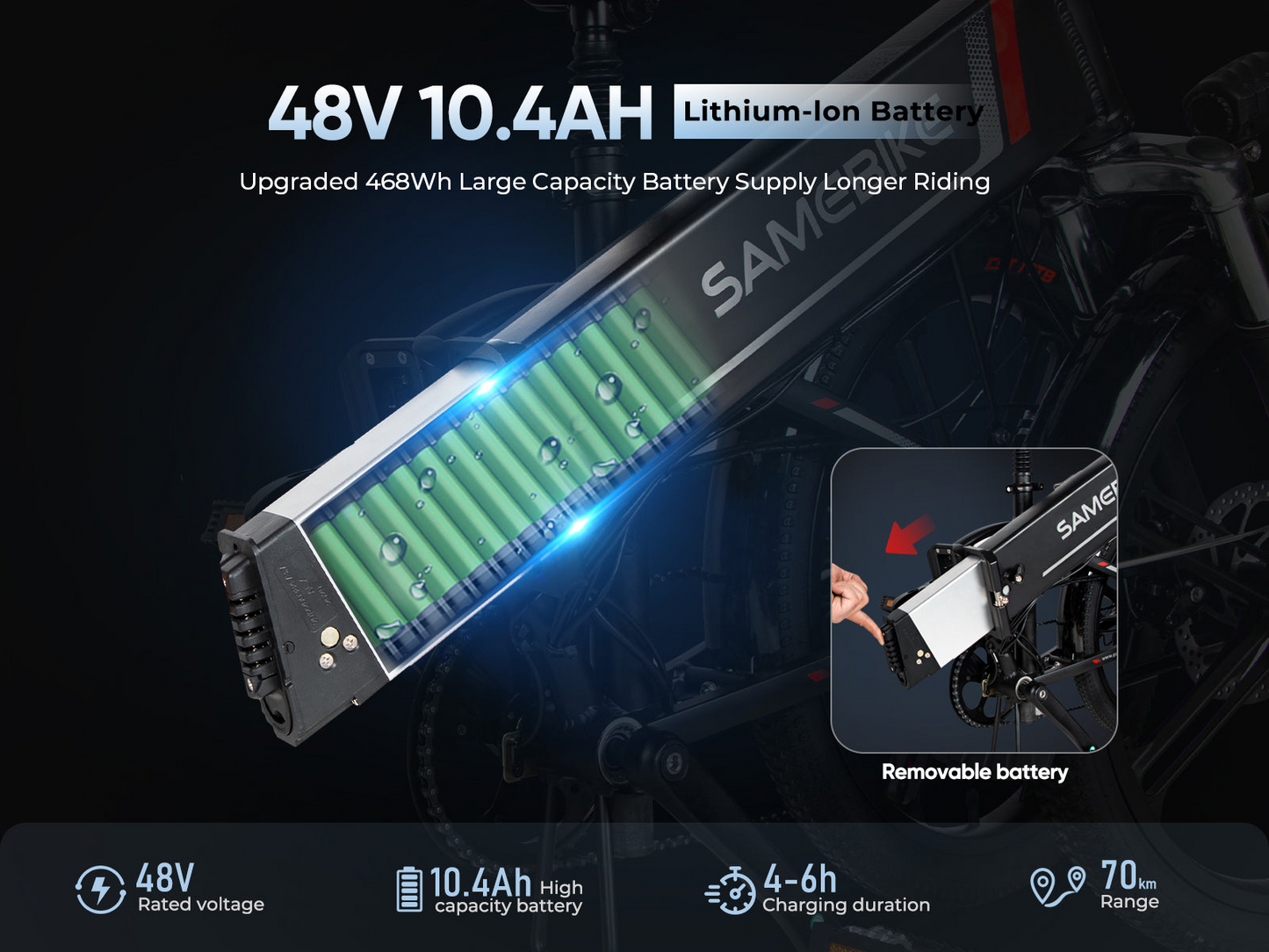 20LVXD30-II Folding Electric Mini Bike