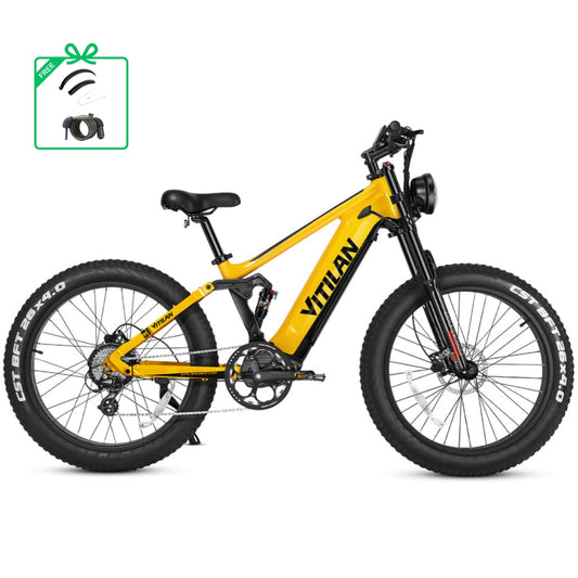 Vitilan T7 Pro Full Suspension Mountain E-bike