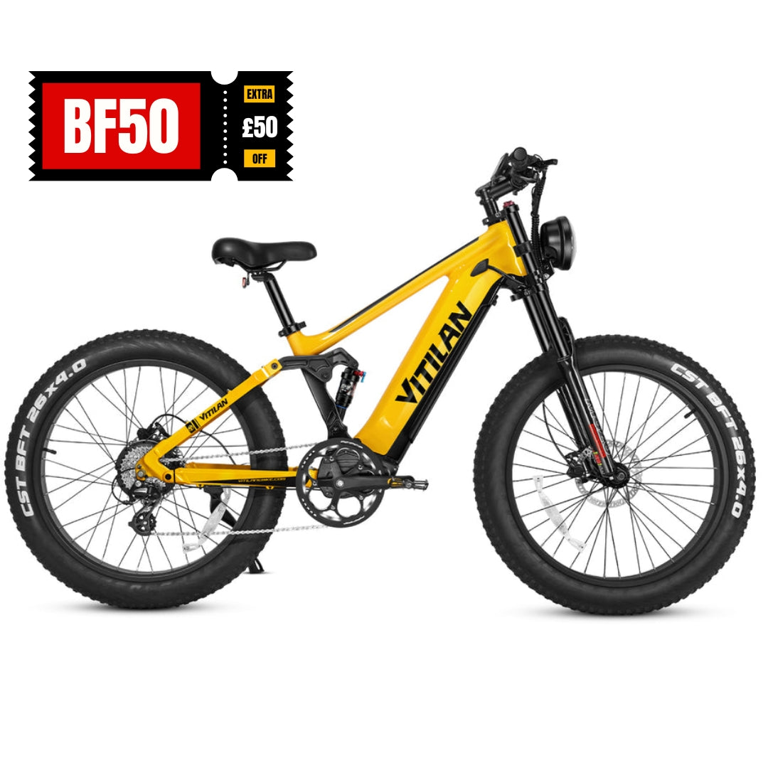Vitilan T7 Full Suspension Mountain E-bike
