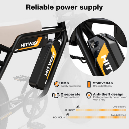 HITWAY BK17 Dual Battery Electric Bike