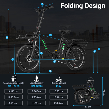 HITWAY BK6S L1 Folding Electric Bike