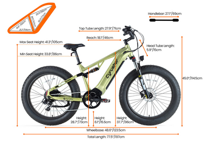 Cyrusher Rover Full Suspension E-Bike