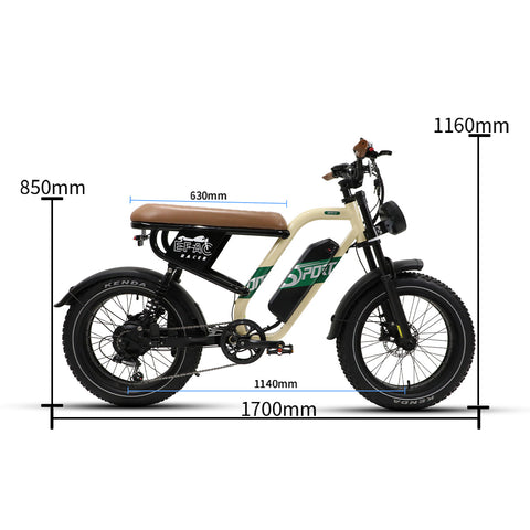 Onesport W66 Moped E-Bike