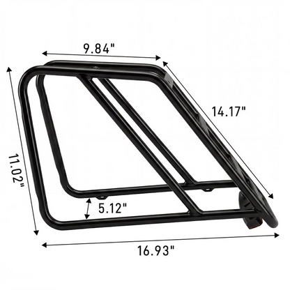 Rear Rack + Rear Tail Light (for M5)